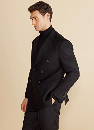 Brooks Brothers Slim Fit Siyah Erkek Ceket BBFW25MBL019