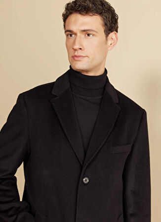 Brooks Brothers Siyah Erkek Palto BBFW25MCB001