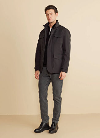 Brooks Brothers Siyah Erkek Mont BBFW25MJC014