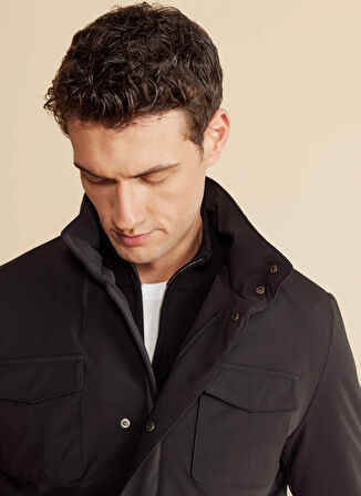 Brooks Brothers Siyah Erkek Mont BBFW25MJC014