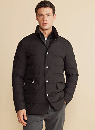 Brooks Brothers Siyah Erkek Mont BBFW25MJC017