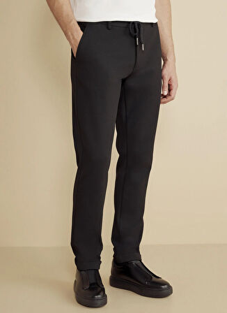 Brooks Brothers Normal Bel Düz Paça Standart Siyah Erkek Pantolon BBFW25MPT014