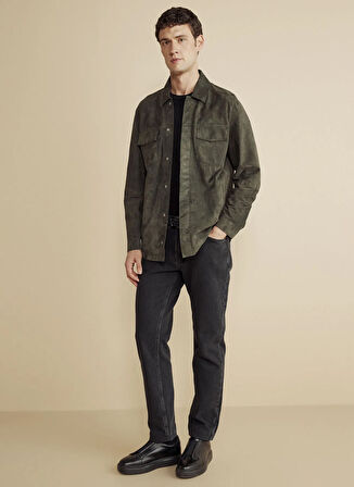 Brooks Brothers Standart Klasik Yaka Haki Erkek Gömlek BBFW25MLS001