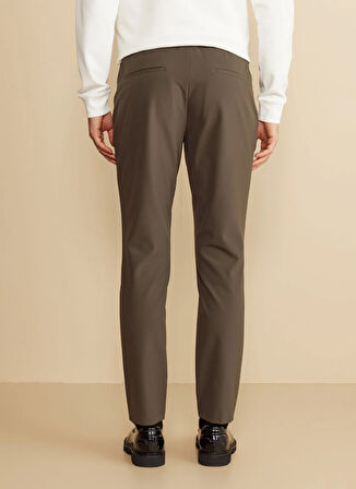 Brooks Brothers Normal Bel Düz Paça Standart Haki Erkek Pantolon BBFW25MPT008