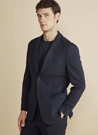 Brooks Brothers Regular Fit Lacivert Erkek Ceket BBFW25MBL005