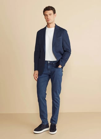 Brooks Brothers Regular Fit Lacivert Erkek Ceket BBFW25MBL012
