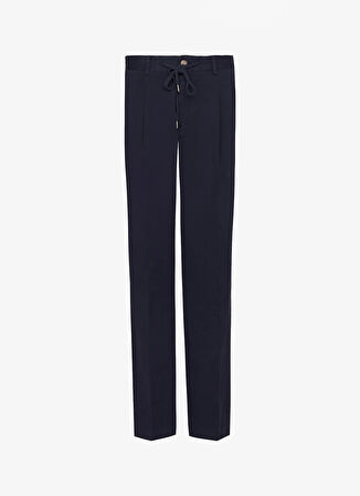 Brooks Brothers Normal Bel Duble Paça Standart Lacivert Erkek Pantolon BBFW25MPT005