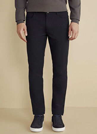 Brooks Brothers Normal Bel Düz Paça Standart Lacivert Erkek Pantolon BBFW25MPT010