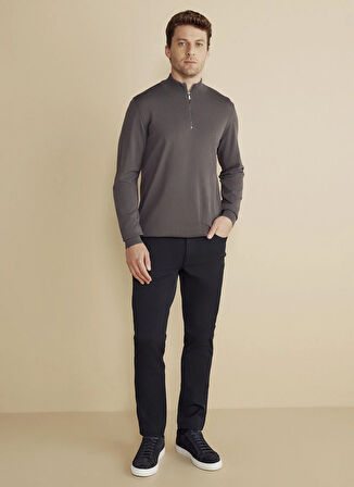 Brooks Brothers Normal Bel Düz Paça Standart Lacivert Erkek Pantolon BBFW25MPT010