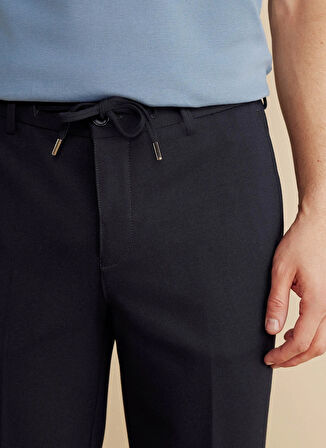 Brooks Brothers Normal Bel Düz Paça Standart Lacivert Erkek Pantolon BBFW25MPT011