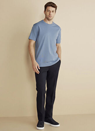 Brooks Brothers Normal Bel Düz Paça Standart Lacivert Erkek Pantolon BBFW25MPT011