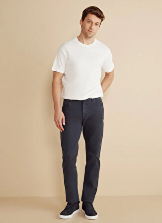 Brooks Brothers Normal Bel Düz Paça Standart Lacivert Erkek Pantolon BBFW25MPT013