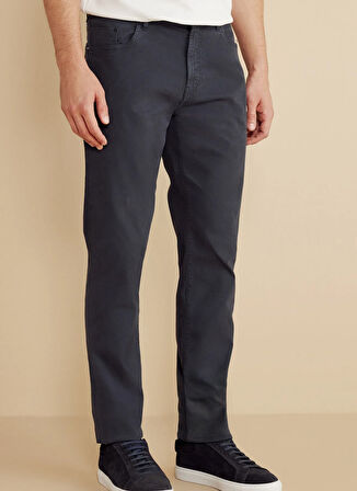 Brooks Brothers Normal Bel Düz Paça Standart Lacivert Erkek Pantolon BBFW25MPT013