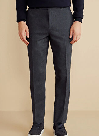 Brooks Brothers Normal Bel Düz Paça Standart Lacivert Erkek Pantolon BBFW25MPT021