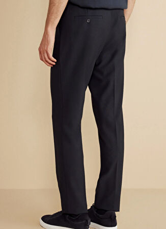 Brooks Brothers Normal Bel Düz Paça Standart Lacivert Erkek Pantolon BBFW25MPT023