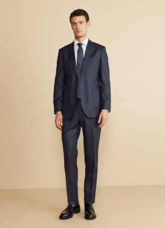 Brooks Brothers Normal Bel Slim Fit Lacivert Erkek Takım Elbise BBFW25MSU002