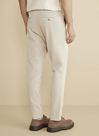 Brooks Brothers Normal Bel Düz Paça Standart Bej Erkek Pantolon BBFW25MPT015