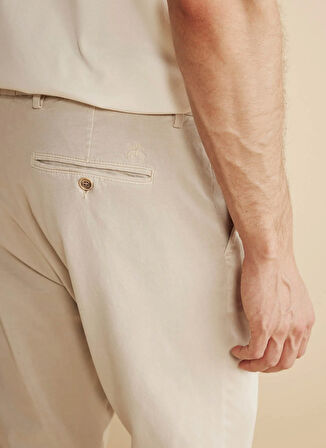 Brooks Brothers Normal Bel Düz Paça Standart Bej Erkek Pantolon BBFW25MPT015