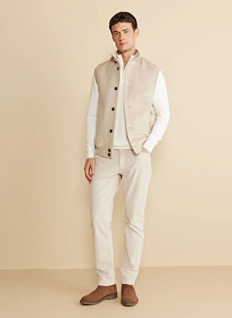 Brooks Brothers Bej Erkek Yelek BBFW25MVS001