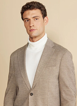Brooks Brothers Regular Fit Koyu Bej Erkek Ceket BBFW25MBL014