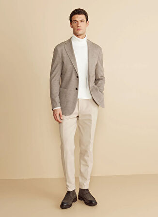 Brooks Brothers Regular Fit Koyu Bej Erkek Ceket BBFW25MBL014