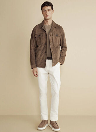 Brooks Brothers Vizon Erkek Deri Ceket BBFW25MLB001