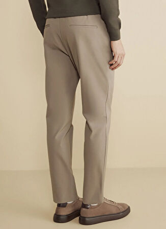 Brooks Brothers Normal Bel Düz Paça Standart Vizon Erkek Pantolon BBFW25MPT008