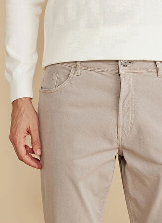 Brooks Brothers Normal Bel Düz Paça Standart Vizon Erkek Pantolon BBFW25MPT013