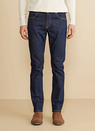 Brooks Brothers Normal Bel Düz Paça Standart Lacivert Erkek Pantolon BBFW25MPT016