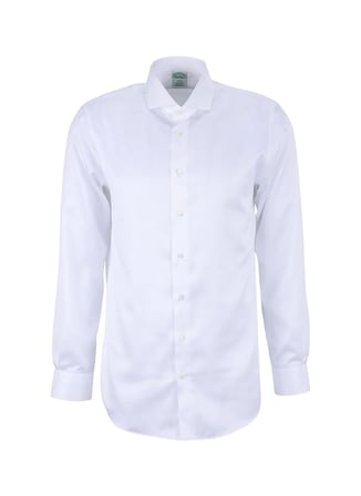 Brooks Brothers Beyaz Erkek İtalyan Slim Fit Gömlek BBFW25MSH016