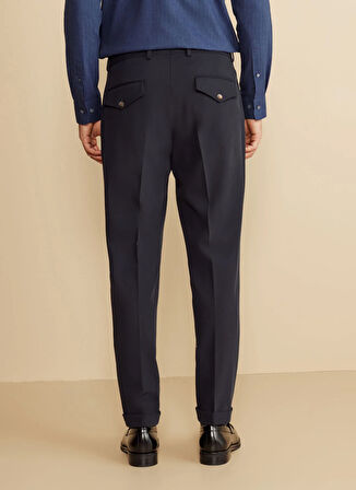 Brooks Brothers Normal Bel Düz Paça Standart Lacivert Erkek Pantolon BBSS25MPT018