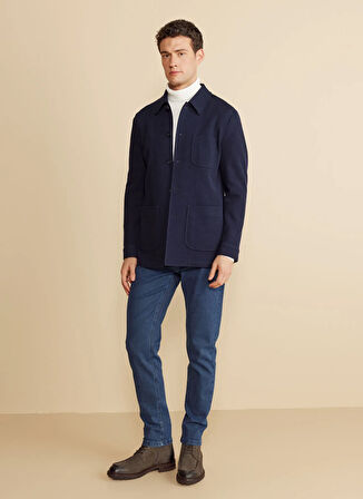 Brooks Brothers Standart Lacivert Erkek Ceket BBFW25MBL022