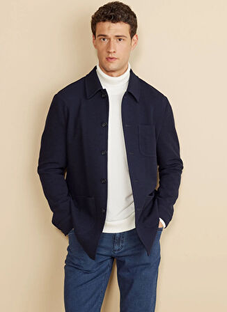 Brooks Brothers Standart Lacivert Erkek Ceket BBFW25MBL022