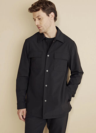 Brooks Brothers Regular Fit Siyah Erkek Ceket BBFW25MBL025