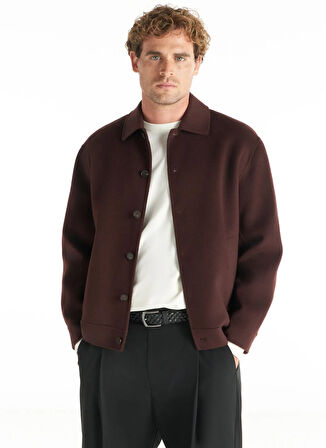 Ted Baker Rahat Bordo Erkek Düz Ceket TBMROW1111