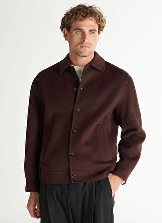 Ted Baker Rahat Bordo Erkek Düz Ceket TBMROW1111