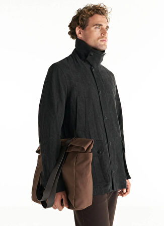 Ted Baker Standart Antrasit Erkek Düz Ceket TBMROW1022