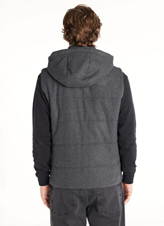 Ted Baker Düz Antrasit Erkek Yelek TBMROW1085