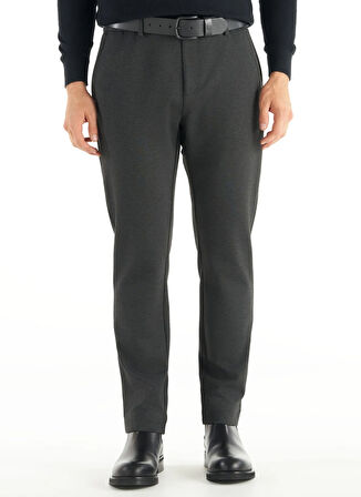 Ted Baker Lastikli Bel Slim Paça Slim Straight Antrasit Erkek Pantolon TBMRTR1042