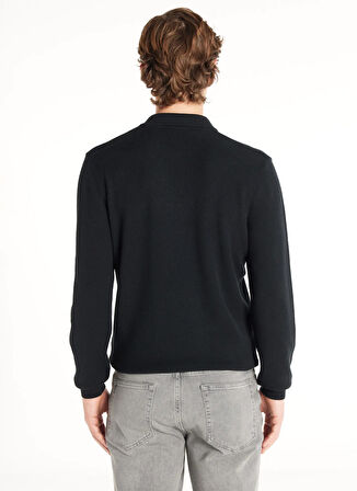 Ted Baker Düz Siyah Erkek Polo T-Shirt TBMRKW1032