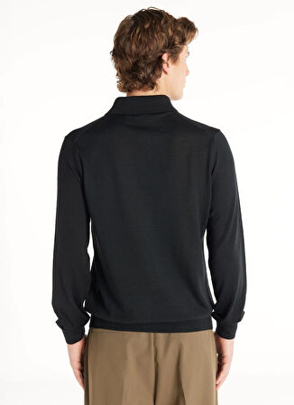 Ted Baker Düz Siyah Erkek Polo T-Shirt TBMRKW1042