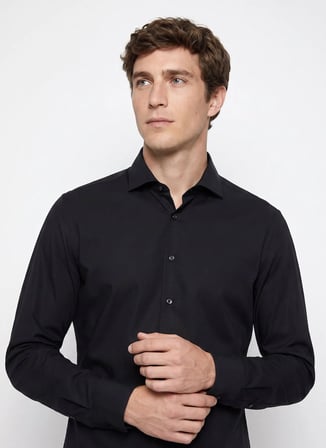 Ted Baker Siyah Erkek Gömlek TBMRSH1090