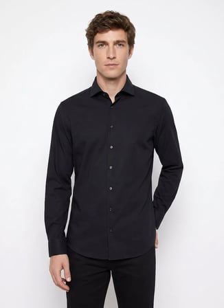 Ted Baker Siyah Erkek Gömlek TBMRSH1090