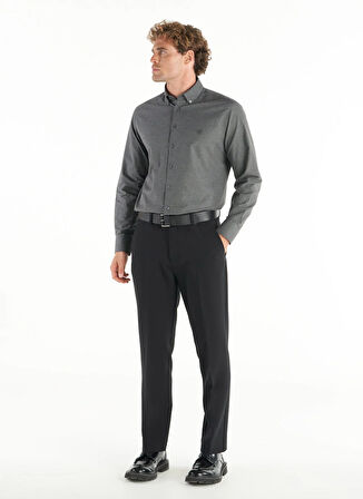 Ted Baker Normal Bel Normal Paça Regular Fit Siyah Erkek Pantolon TBMRTR1011