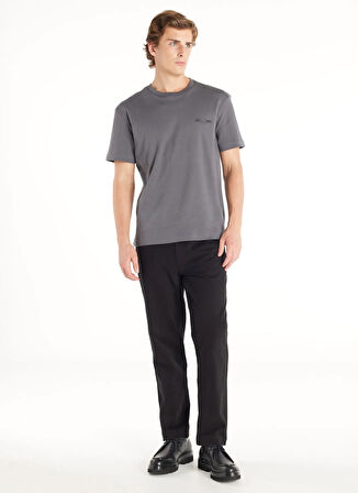 Ted Baker Normal Bel Slim Tapered Paça Tapered Fit Siyah Erkek Pantolon TBMRTR1019
