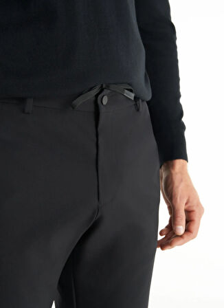 Ted Baker Bağlamalı Bel Normal Paça Tapered Fit Siyah Erkek Pantolon TBMRTR1031