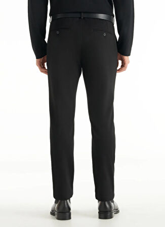 Ted Baker Lastikli Bel Slim Paça Slim Straight Siyah Erkek Pantolon TBMRTR1042