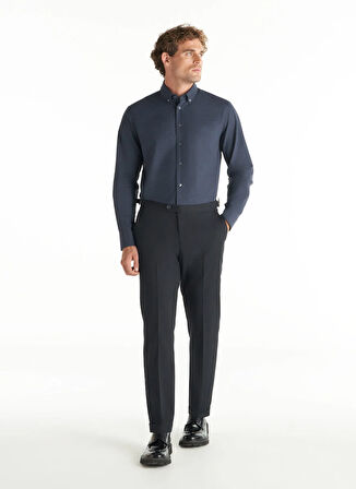 Ted Baker Normal Bel Normal Paça Regular Fit Siyah Erkek Pantolon TBMRTR1046