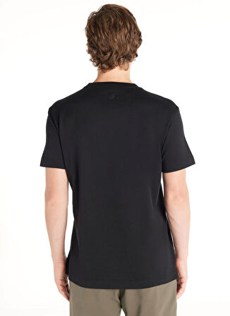 Ted Baker Bisiklet Yaka Düz Siyah Erkek T-Shirt TBMRTS1003