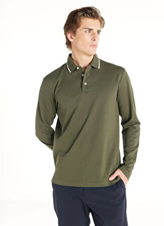 Ted Baker Pike Desenli Yeşil Erkek Polo T-Shirt TBMRTS1008